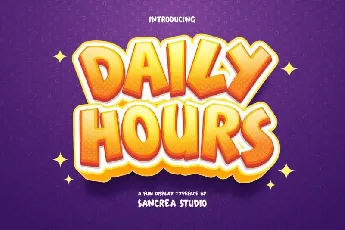 Daily Hours Display font