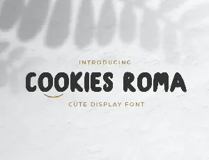 Cookies Roma font