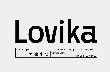 Lovika font