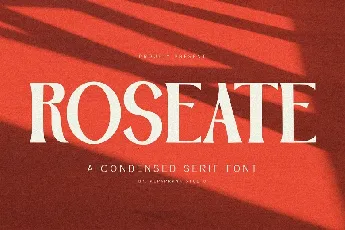 Roseate font