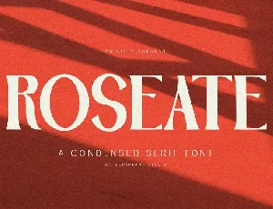 Roseate font