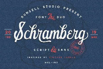 Schramberg Duo+Logo Template font