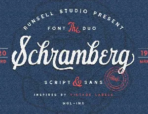 Schramberg Duo+Logo Template font