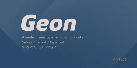 Geon Family font