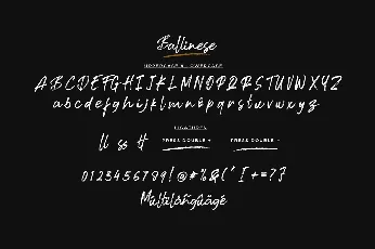 Ballinese font