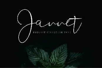 Jannet Signature Free font