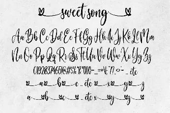 sweet song font