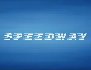 Speedway font