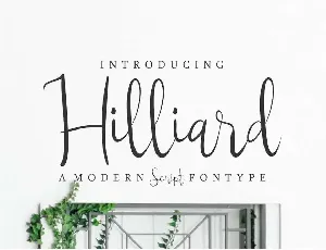 Hilliard Demo font