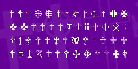 Christian Crosses font