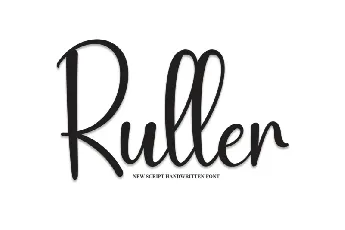 Ruller Script font