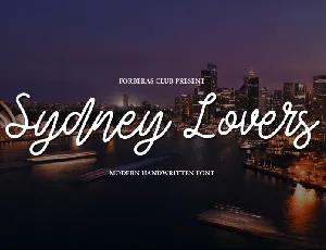 Sydney Lover font