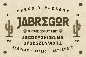 JABREGOR font