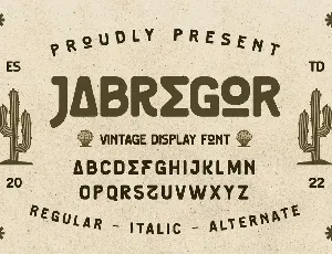 JABREGOR font