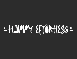 Happy Effortless font