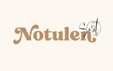 Notulen Serif font