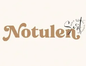 Notulen Serif font