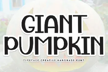 Giant Pumpkin Display font