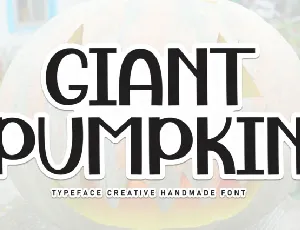 Giant Pumpkin Display font