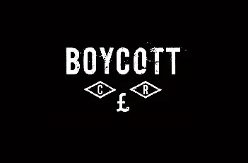 Boycott font