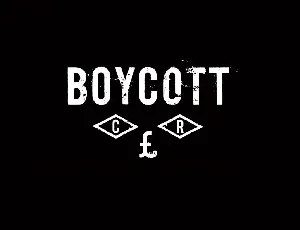 Boycott font