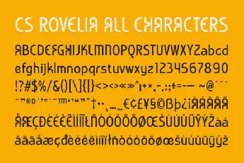 CS Rovelia font