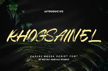 Rhogsainel Brush font