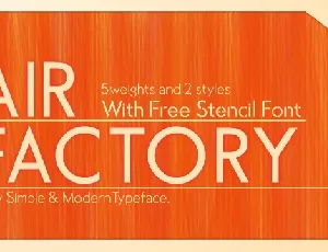 Air Factory font