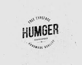 Humger Free font