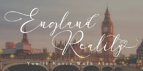 England Reality font