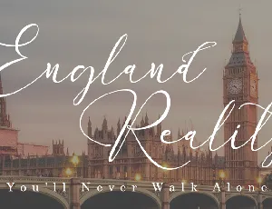 England Reality font