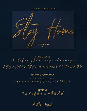 Stay Home font