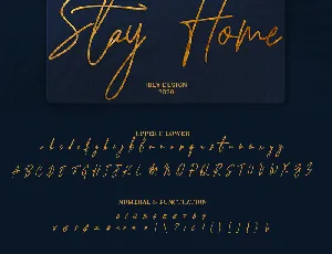 Stay Home font