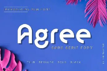 Agree Personal Use font