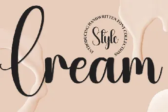 Cream Script font