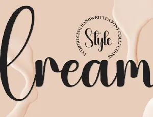 Cream Script font