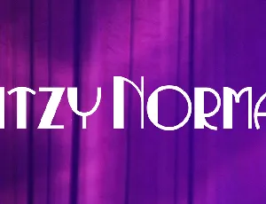 Ritzy Normal font