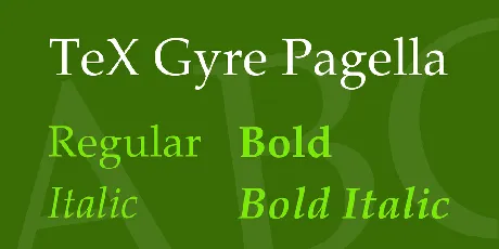 TeX Gyre Pagella font