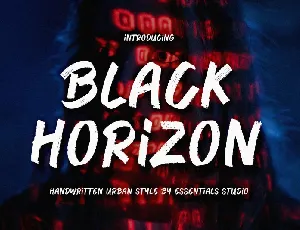 Black Horizon font