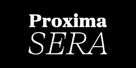 Proxima Sera Family font