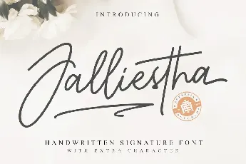 Jalliestha font