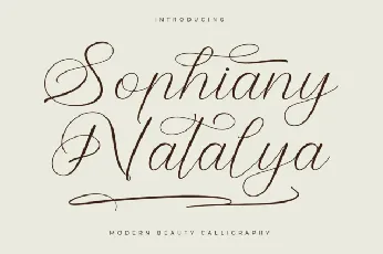 Sophiany Natalya font