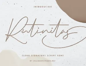 Rutinitas font