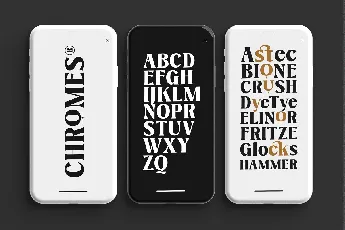 Chromes font