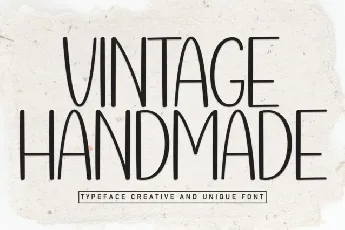 Vintage Handmade Display font