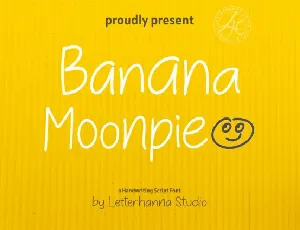 Banana Moonpie Display font