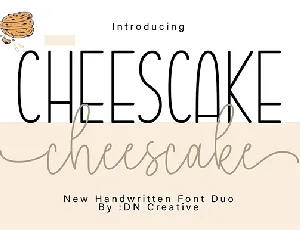 Cheescake font