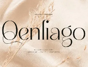 Qenliago Typeface font