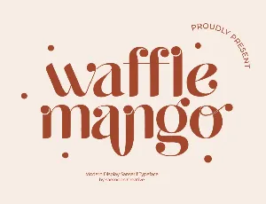 Waffle Mango font