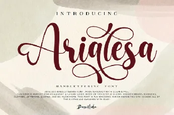 Arialesa Handlettering font